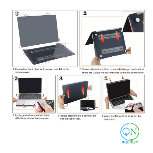 MacBook Air 13 inch Case 2020 2019 2018 Release A2337 M1 A2179 A1932 Retina, Plastic Hard Shell & Keyboard Cover & Screen Protector Only Compatible with MacBook Air 13 - Image 4